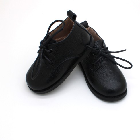 2023   genuine leather school shoes black boys