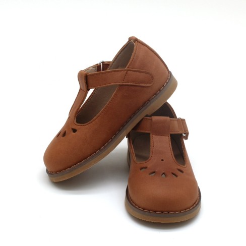 2023 ized oil waxed leather kids girls' summer shoes