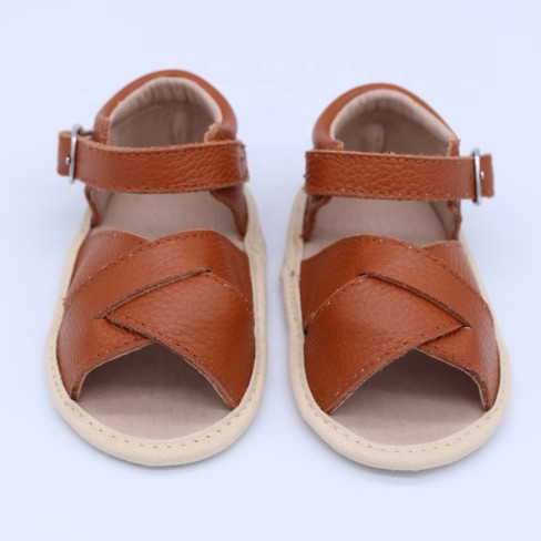 2023  leather toddler girls summer sandals