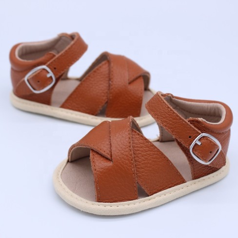 2023  leather toddler girls summer sandals