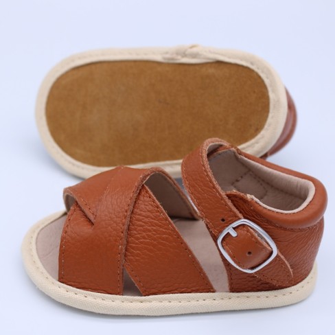 2023  leather toddler girls summer sandals