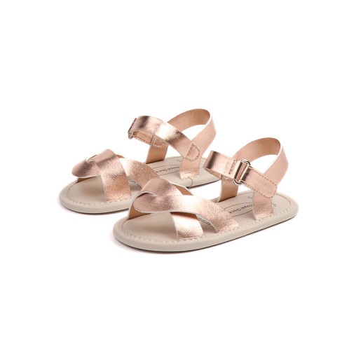 2023 fashion leather sandals baby girl  for toddler