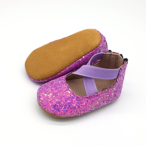 2023  rainbow glitter baby toddler ballet flats