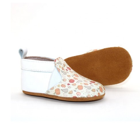 2023 soft 3D printing leather mocassin shoes for baby