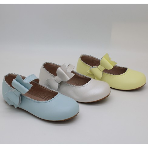 2023 bow leather shoes for kids girl 1 to 5 years old for boutique