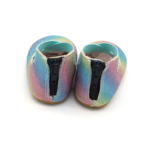 2023  rainbow glitter baby toddler ballet flats