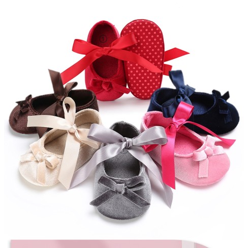 2023 cheap soft sole girls new born baby shoes