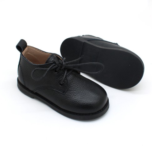 2023   genuine leather school shoes black boys