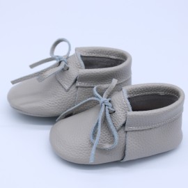 2023 soft sole grey leather toddler boys fashion shoes