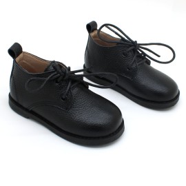 2023   genuine leather school shoes black boys